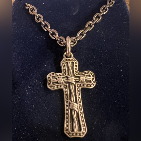 Montana Silversmith-barbed wire cross necklace - Picture 3 of 3